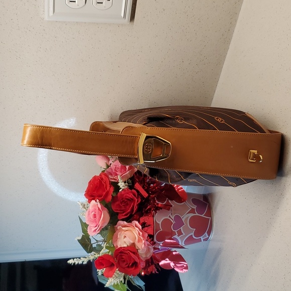 RARE GUCCI Canvas-Leather crossbody bag - Picture 4 of 11